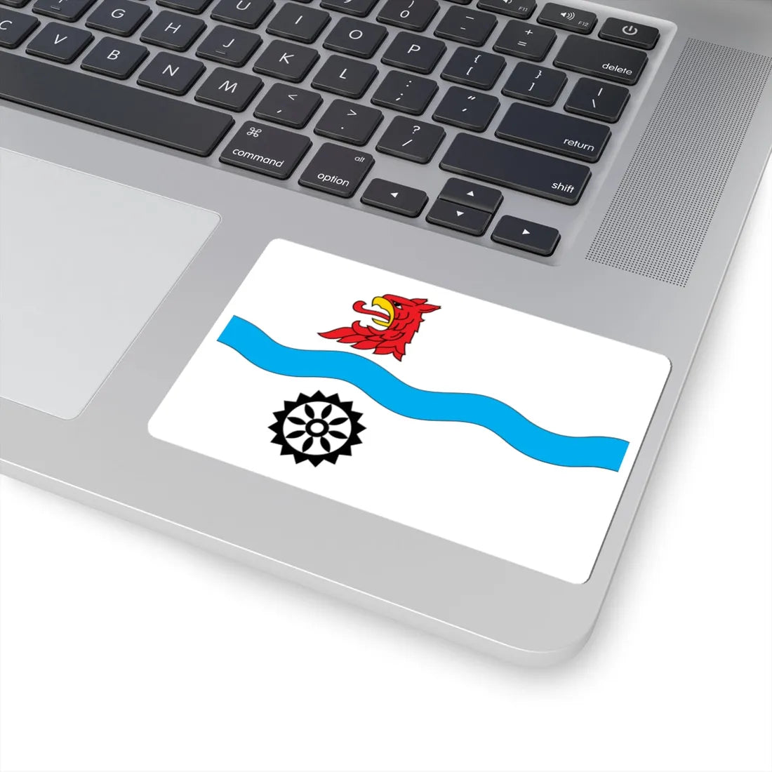 POL gmina Marianowo flag (Poland) STICKER Vinyl Kiss-Cut Decal - The Sticker Space