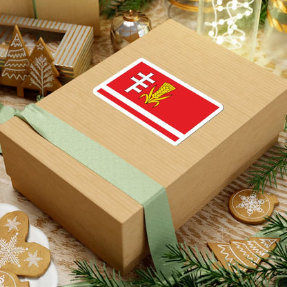 POL gmina Medrzechow flag (Poland) STICKER Vinyl Kiss-Cut Decal - The Sticker Space