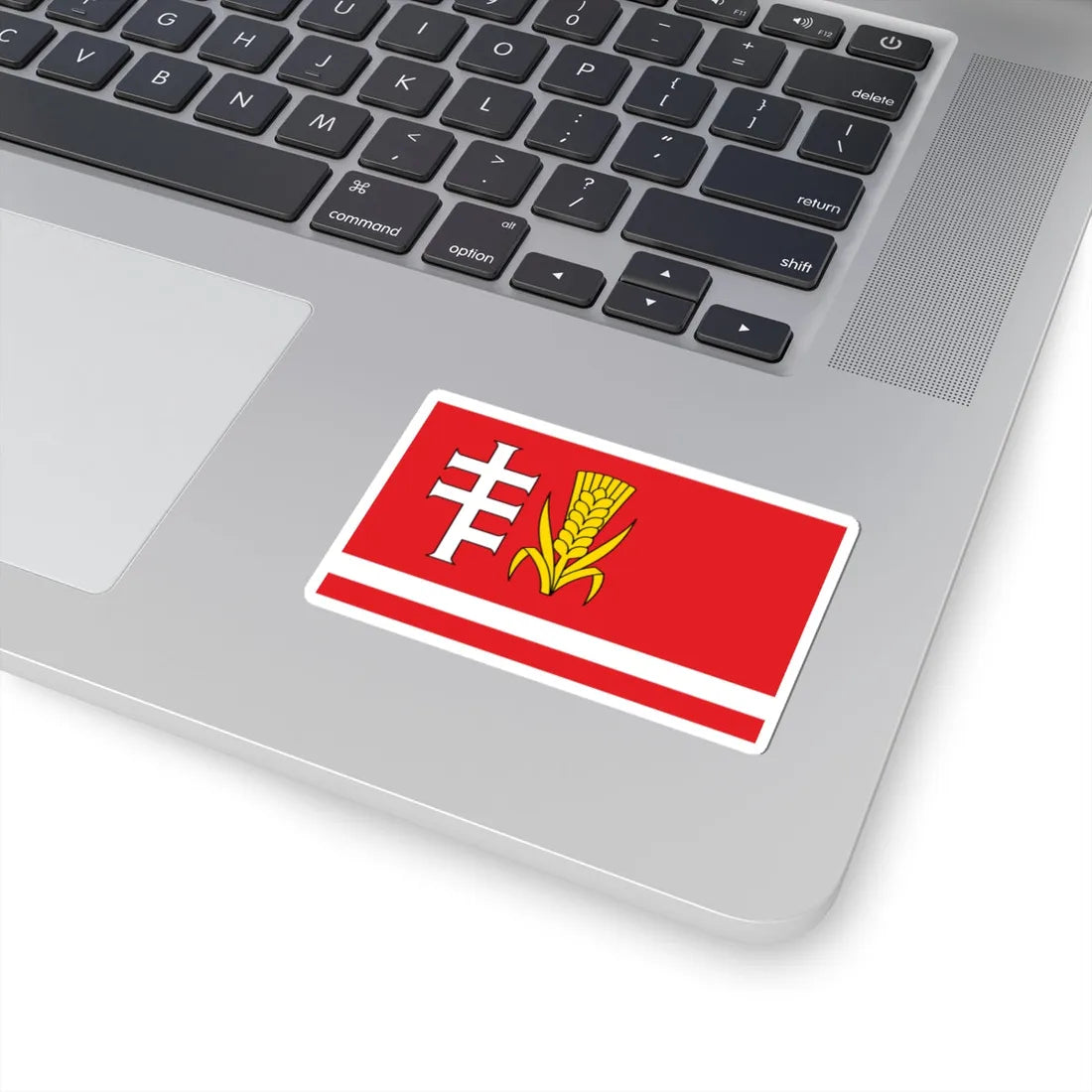 POL gmina Medrzechow flag (Poland) STICKER Vinyl Kiss-Cut Decal - The Sticker Space