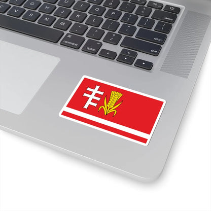 POL gmina Medrzechow flag (Poland) STICKER Vinyl Kiss-Cut Decal - The Sticker Space