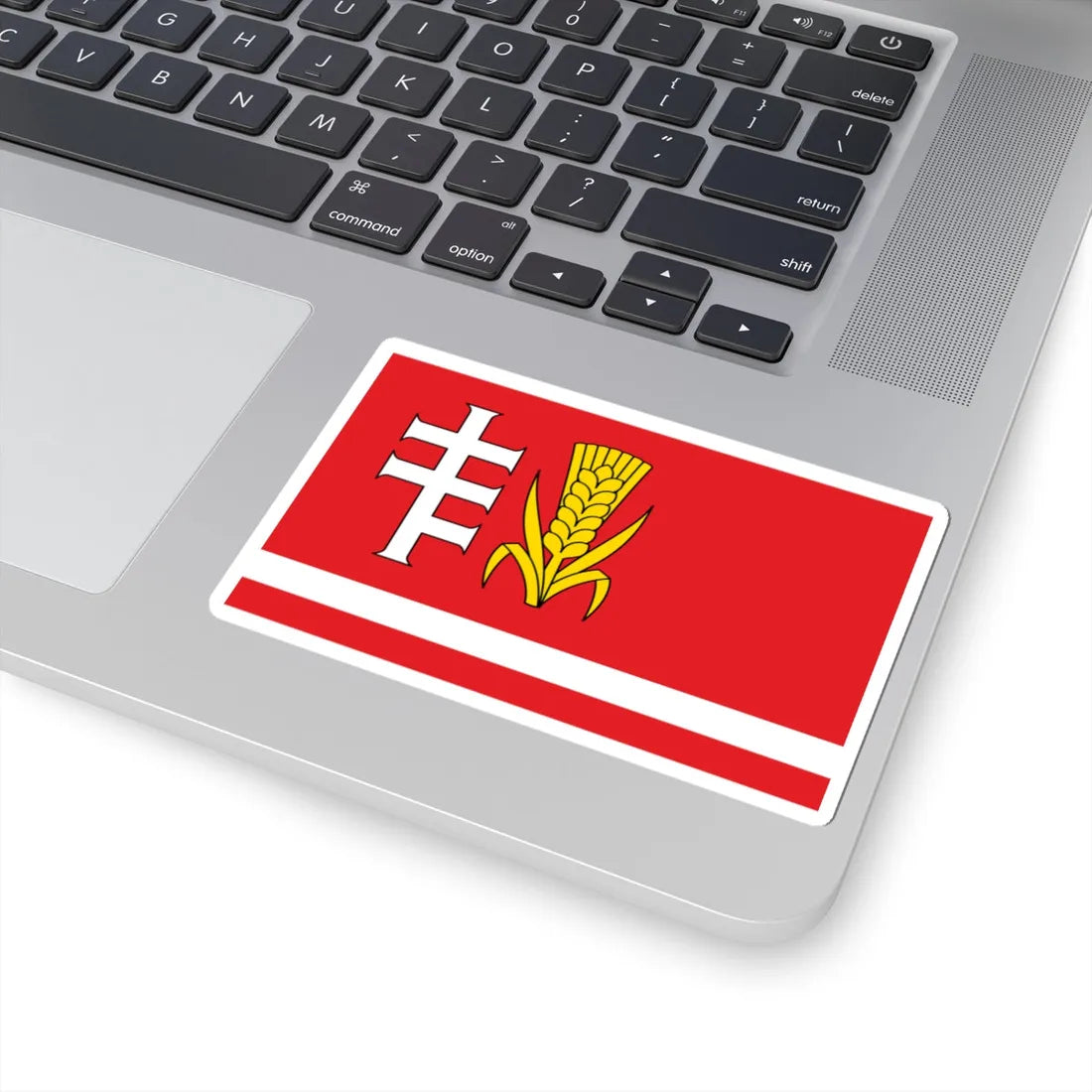 POL gmina Medrzechow flag (Poland) STICKER Vinyl Kiss-Cut Decal - The Sticker Space