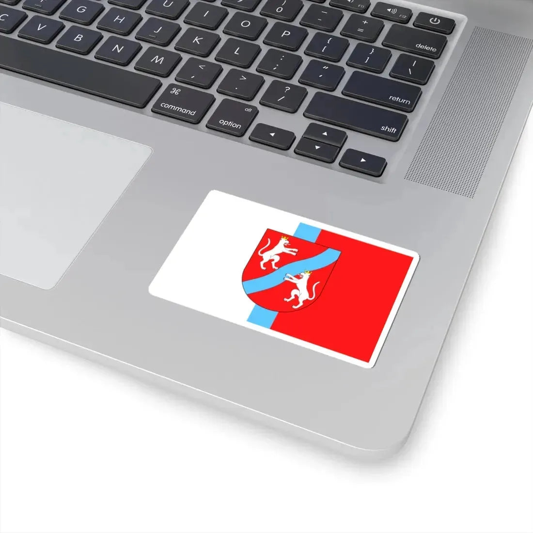 POL gmina Mełgiew flag (Poland) STICKER Vinyl Kiss-Cut Decal - The Sticker Space