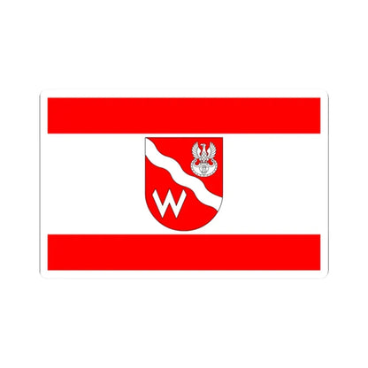 POL gmina Michałowice flag (Poland) STICKER Vinyl Kiss-Cut Decal 2 Inch White - The Sticker Space