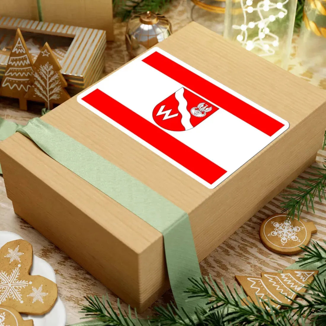 POL gmina Michałowice flag (Poland) STICKER Vinyl Kiss-Cut Decal - The Sticker Space