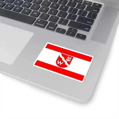 POL gmina Michałowice flag (Poland) STICKER Vinyl Kiss-Cut Decal - The Sticker Space