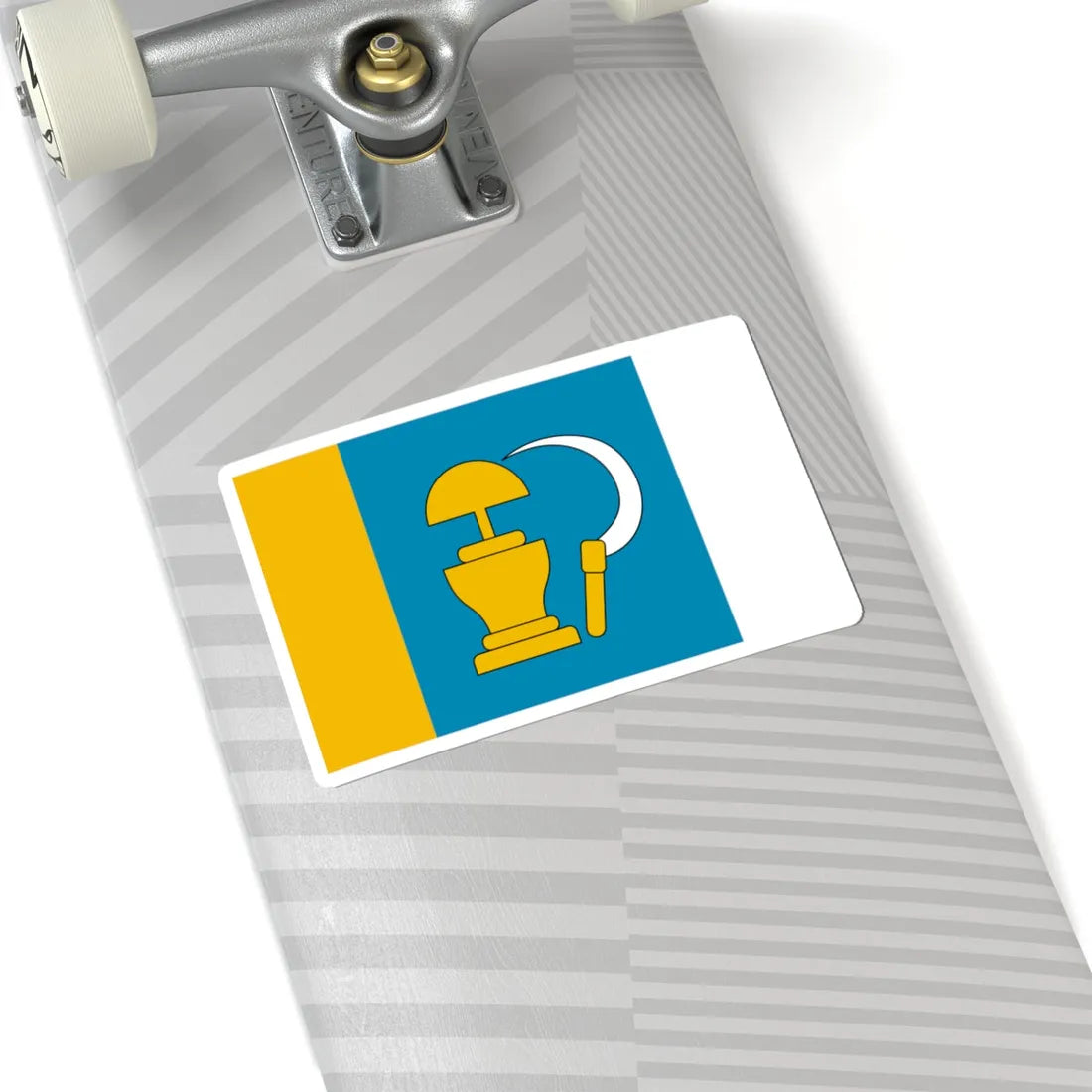 POL gmina Miedzna flag (Poland) STICKER Vinyl Kiss-Cut Decal - The Sticker Space