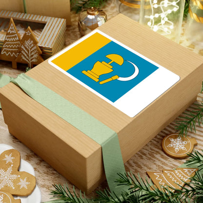 POL gmina Miedzna flag (Poland) STICKER Vinyl Kiss-Cut Decal - The Sticker Space