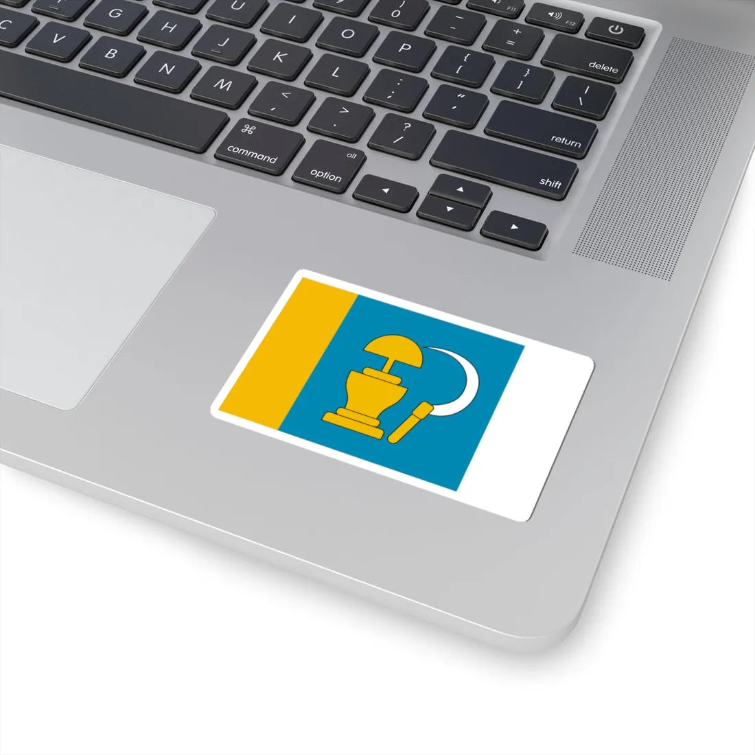 POL gmina Miedzna flag (Poland) STICKER Vinyl Kiss-Cut Decal - The Sticker Space