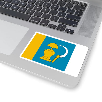 POL gmina Miedzna flag (Poland) STICKER Vinyl Kiss-Cut Decal - The Sticker Space