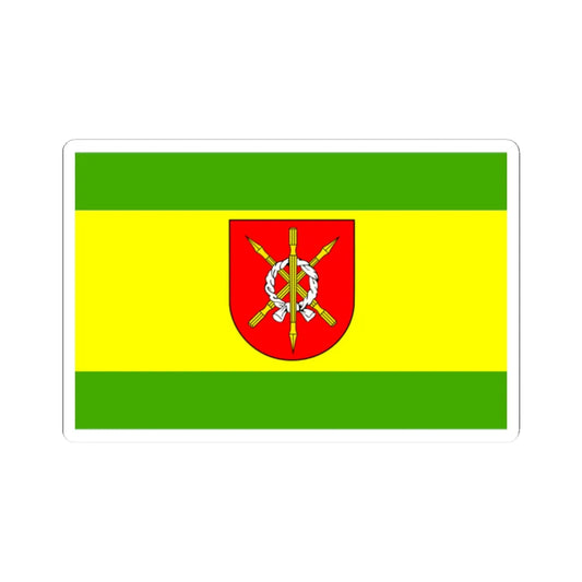 POL gmina Moszczenica flag (Poland) STICKER Vinyl Kiss-Cut Decal 2 Inch White - The Sticker Space