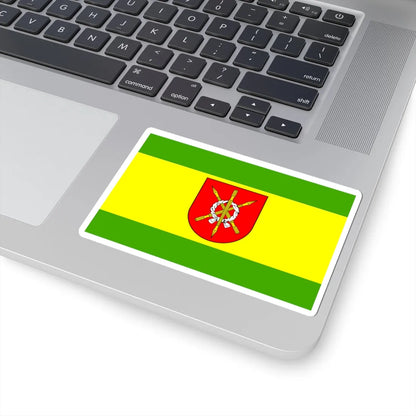 POL gmina Moszczenica flag (Poland) STICKER Vinyl Kiss-Cut Decal - The Sticker Space