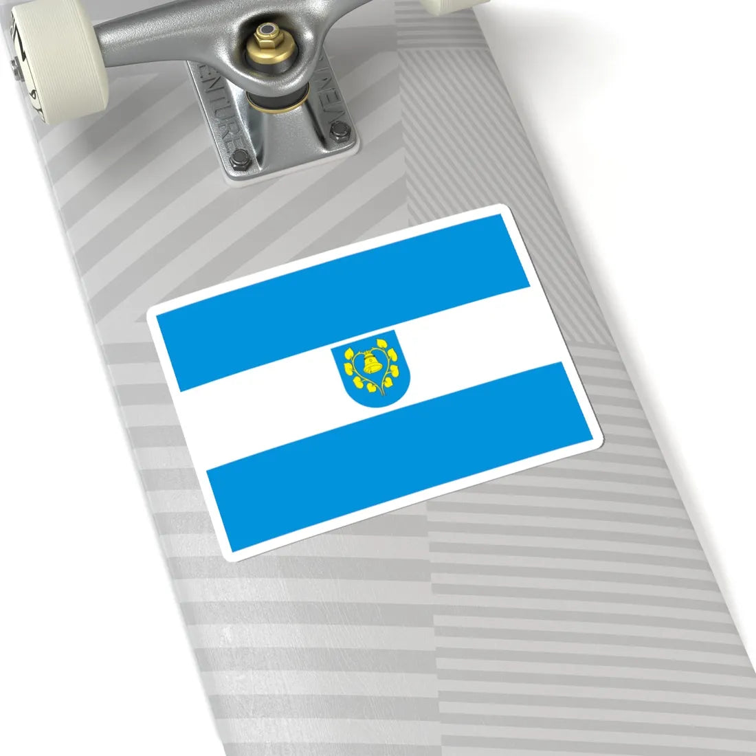 POL gmina Mszana flag (Poland) STICKER Vinyl Kiss-Cut Decal - The Sticker Space