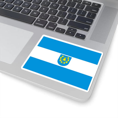 POL gmina Mszana flag (Poland) STICKER Vinyl Kiss-Cut Decal - The Sticker Space