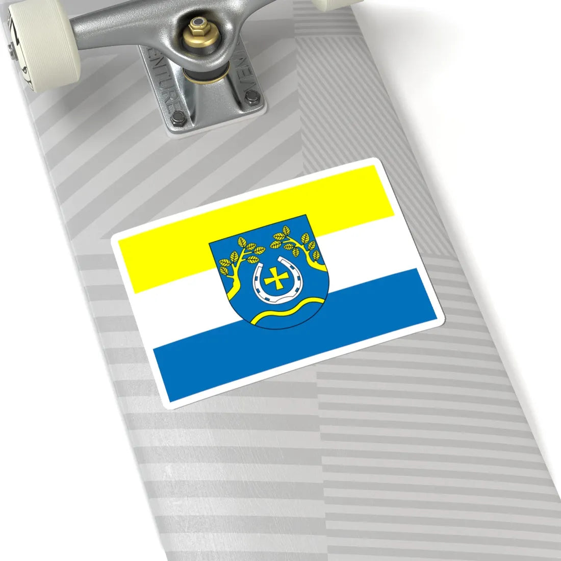 POL gmina Nowosolna flag (Poland) STICKER Vinyl Kiss-Cut Decal - The Sticker Space