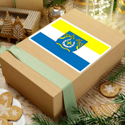 POL gmina Nowosolna flag (Poland) STICKER Vinyl Kiss-Cut Decal - The Sticker Space