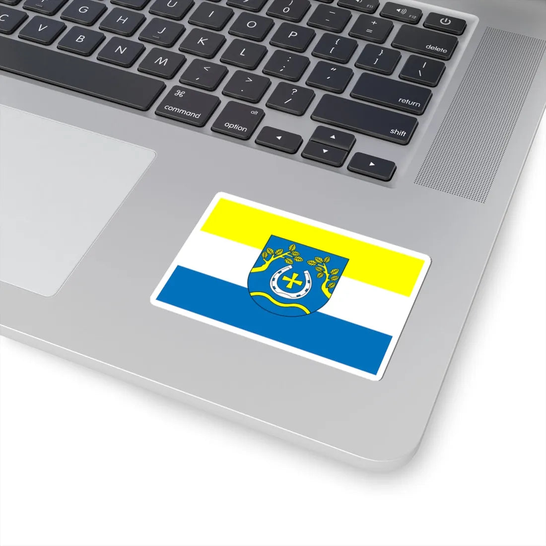 POL gmina Nowosolna flag (Poland) STICKER Vinyl Kiss-Cut Decal - The Sticker Space