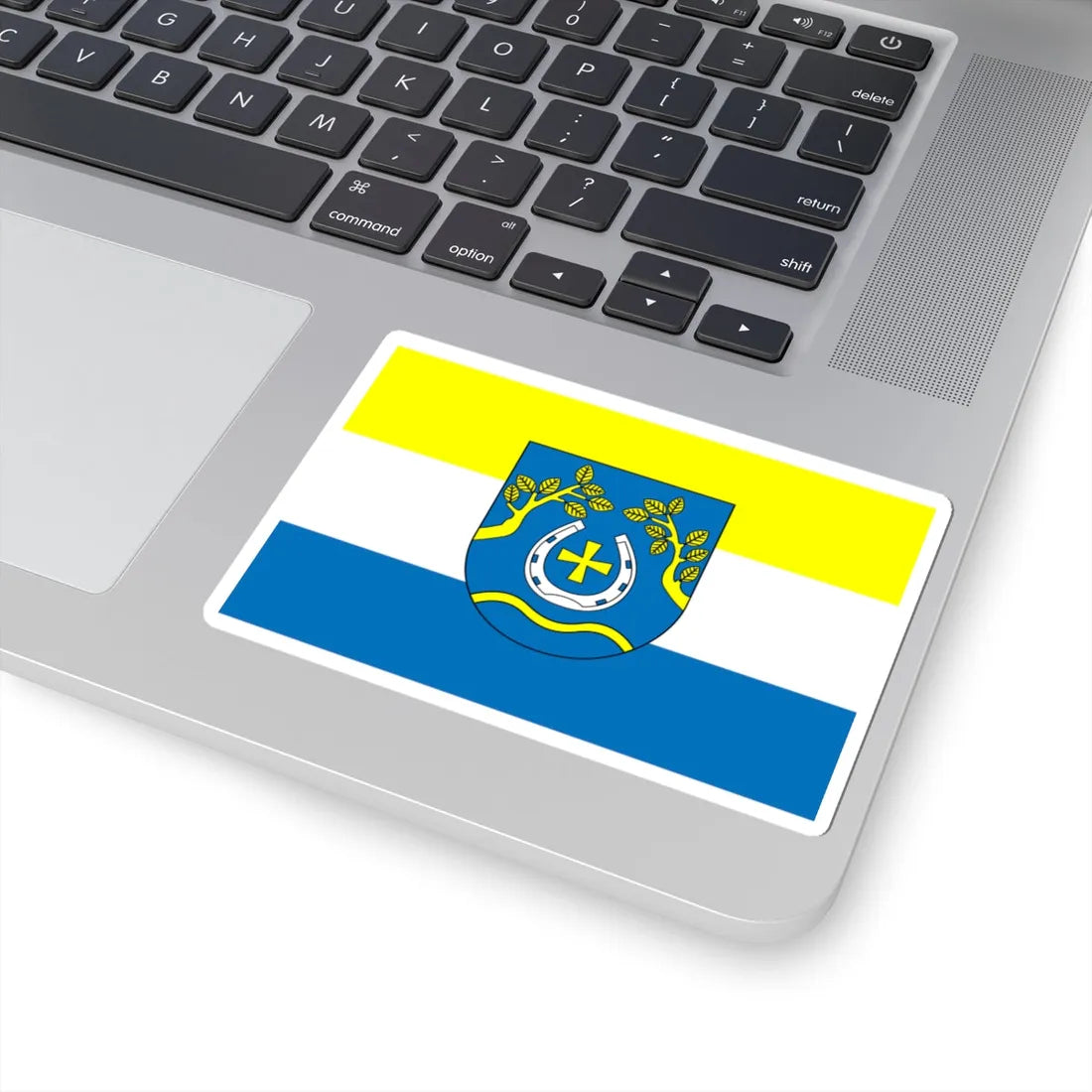 POL gmina Nowosolna flag (Poland) STICKER Vinyl Kiss-Cut Decal - The Sticker Space