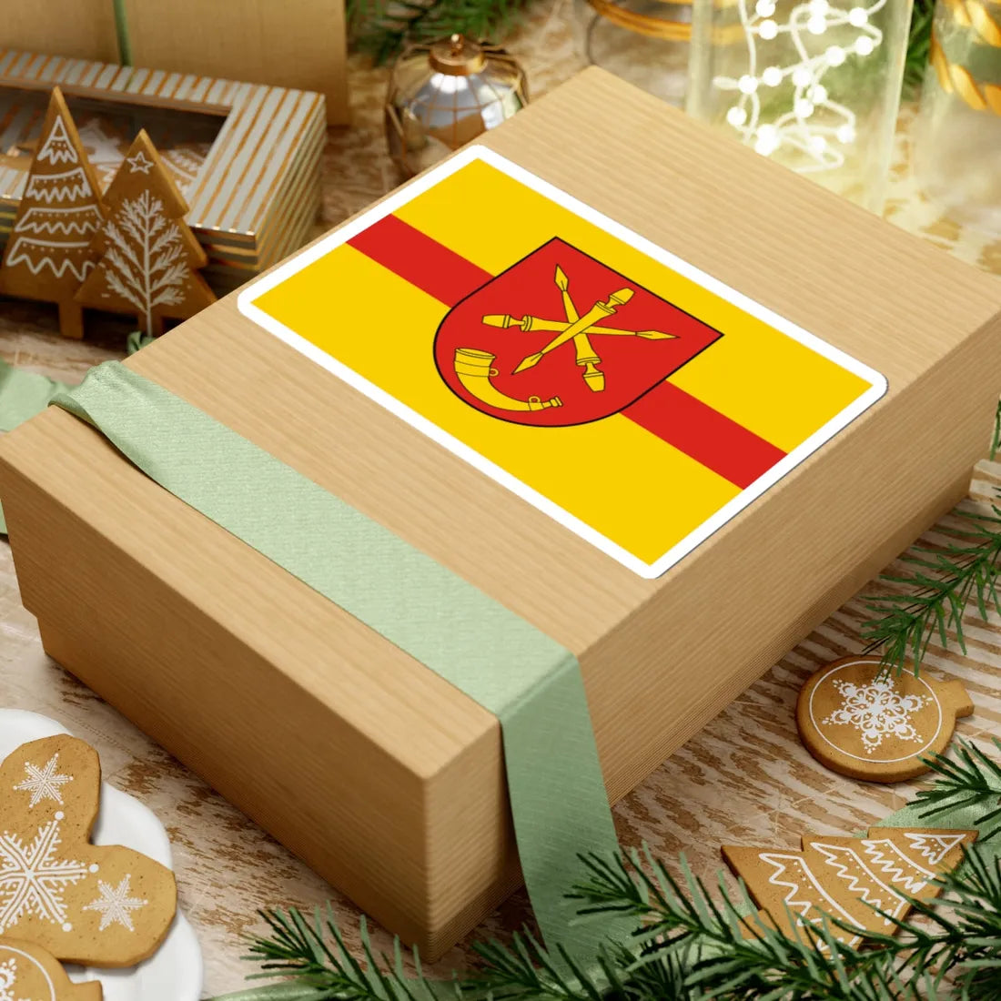 POL gmina Obsza flag (Poland) STICKER Vinyl Kiss-Cut Decal - The Sticker Space