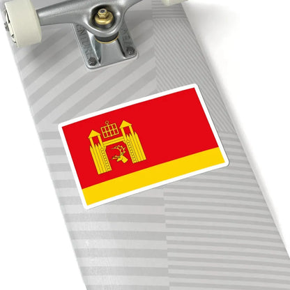 POL gmina Łomza flag (Poland) STICKER Vinyl Kiss-Cut Decal - The Sticker Space