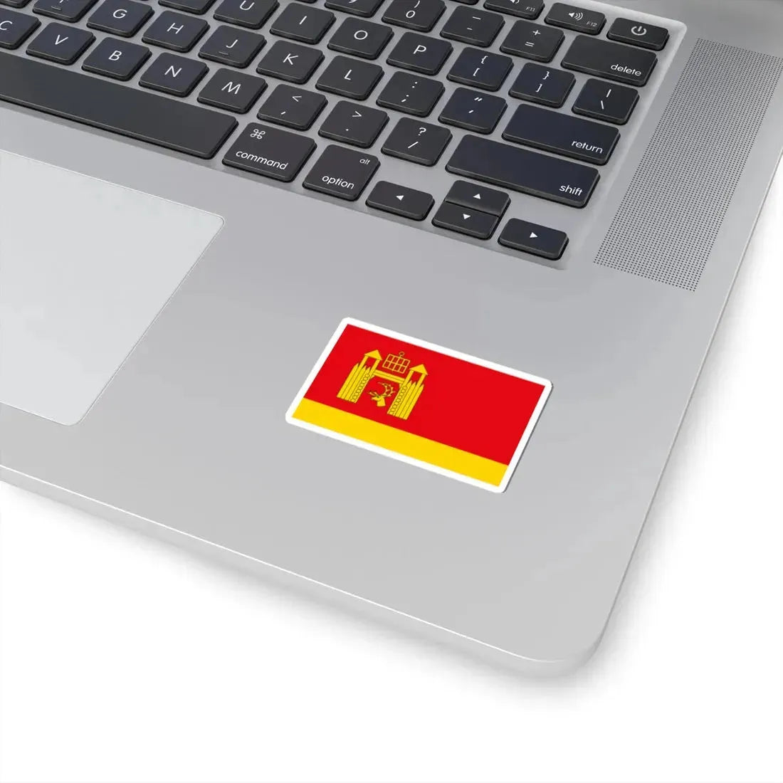 POL gmina Łomza flag (Poland) STICKER Vinyl Kiss-Cut Decal - The Sticker Space
