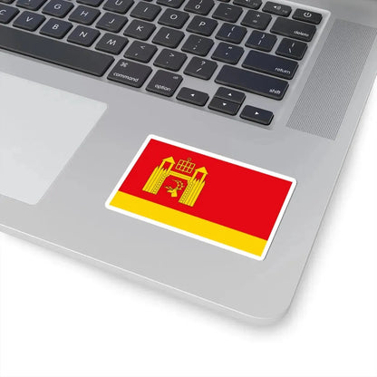 POL gmina Łomza flag (Poland) STICKER Vinyl Kiss-Cut Decal - The Sticker Space
