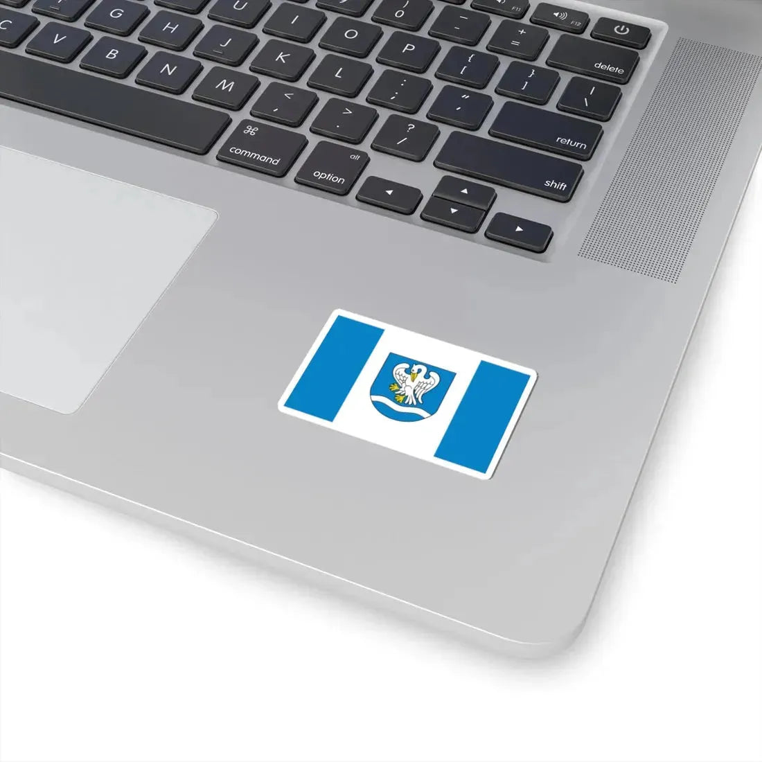 POL gmina Łowicz flag (Poland) STICKER Vinyl Kiss-Cut Decal - The Sticker Space