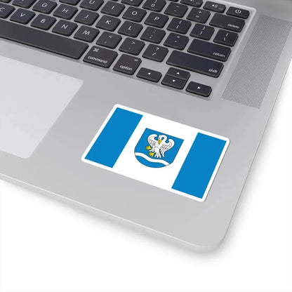 POL gmina Łowicz flag (Poland) STICKER Vinyl Kiss-Cut Decal - The Sticker Space