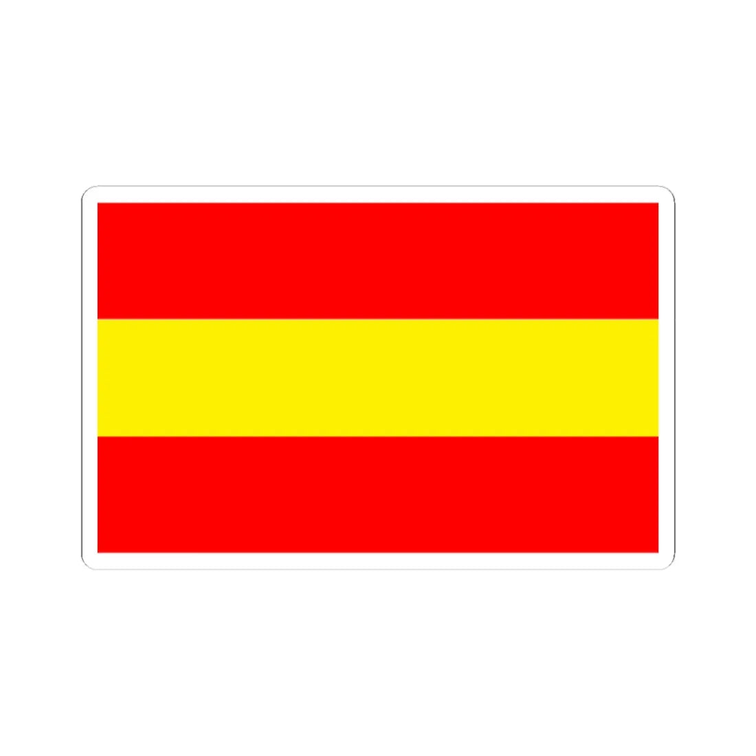 POL gmina Pepowo flag (Poland) STICKER Vinyl Kiss-Cut Decal 3 Inch White - The Sticker Space