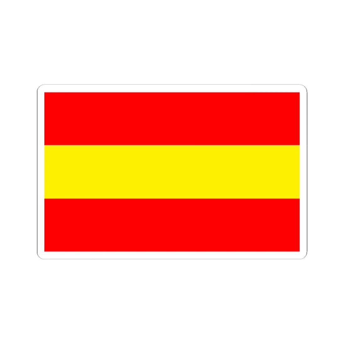 POL gmina Pepowo flag (Poland) STICKER Vinyl Kiss-Cut Decal 4 Inch White - The Sticker Space