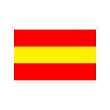 POL gmina Pepowo flag (Poland) STICKER Vinyl Kiss-Cut Decal 6 Inch White - The Sticker Space