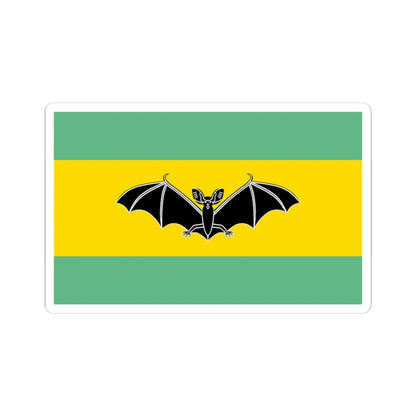 POL gmina Piatnica flag (Poland) STICKER Vinyl Kiss-Cut Decal 3 Inch White - The Sticker Space