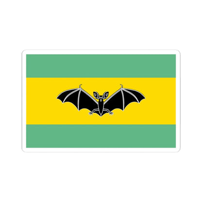 POL gmina Piatnica flag (Poland) STICKER Vinyl Kiss-Cut Decal 4 Inch White - The Sticker Space