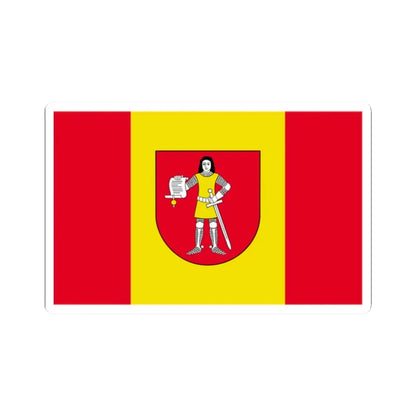 POL gmina Słaboszow flag (Poland) STICKER Vinyl Kiss-Cut Decal 2 Inch White - The Sticker Space