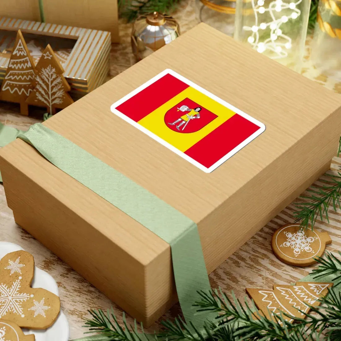 POL gmina Słaboszow flag (Poland) STICKER Vinyl Kiss-Cut Decal - The Sticker Space