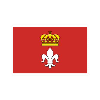 POL gmina Sieradz flag (Poland) STICKER Vinyl Kiss-Cut Decal 2 Inch White - The Sticker Space