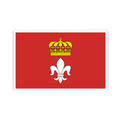 POL gmina Sieradz flag (Poland) STICKER Vinyl Kiss-Cut Decal 3 Inch White - The Sticker Space