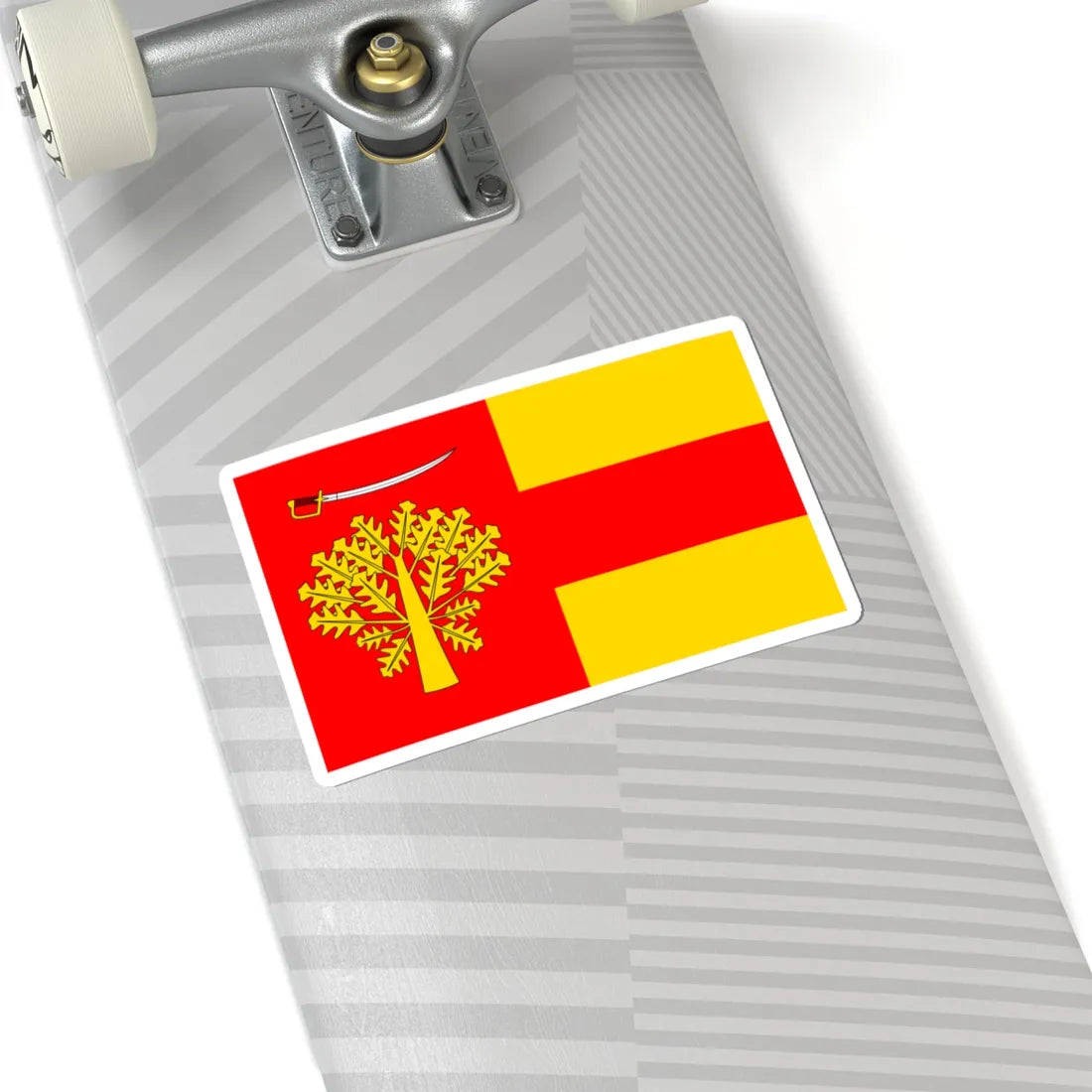 POL gmina Sobolew flag (Poland) STICKER Vinyl Kiss-Cut Decal - The Sticker Space