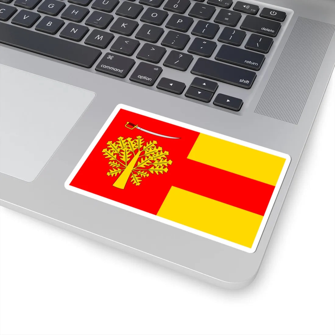 POL gmina Sobolew flag (Poland) STICKER Vinyl Kiss-Cut Decal - The Sticker Space