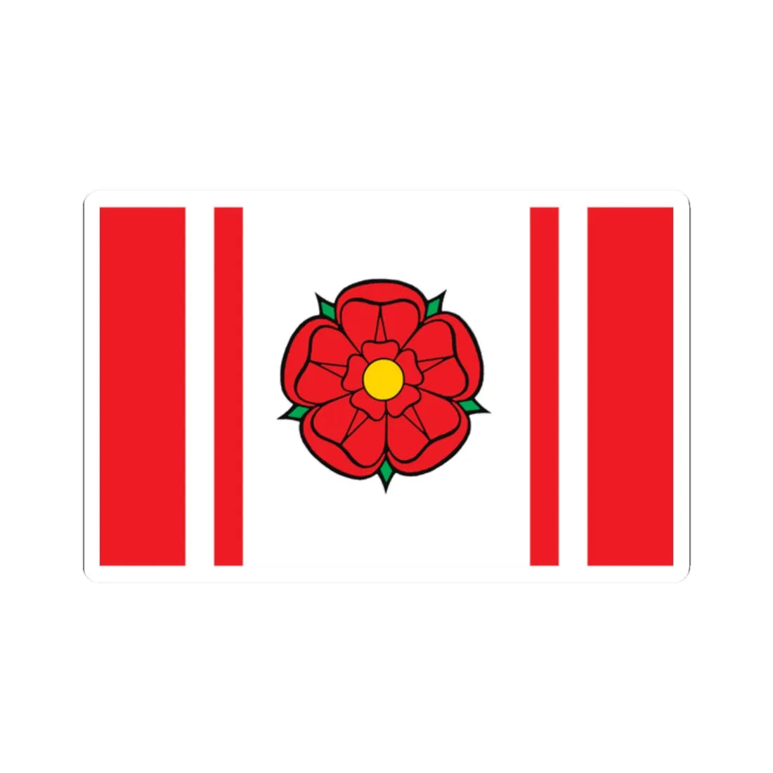 POL gmina Sochocin flag (Poland) STICKER Vinyl Kiss-Cut Decal 2 Inch White - The Sticker Space