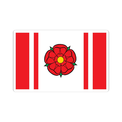 POL gmina Sochocin flag (Poland) STICKER Vinyl Kiss-Cut Decal 3 Inch White - The Sticker Space