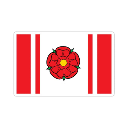 POL gmina Sochocin flag (Poland) STICKER Vinyl Kiss-Cut Decal 4 Inch White - The Sticker Space