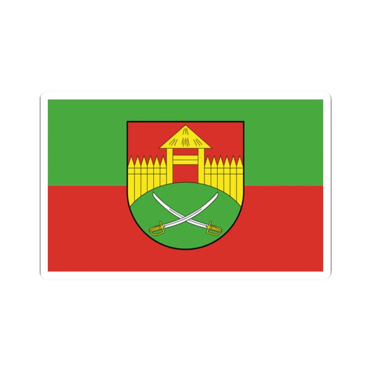 POL gmina Sonsk flag (Poland) STICKER Vinyl Kiss-Cut Decal 2 Inch White - The Sticker Space