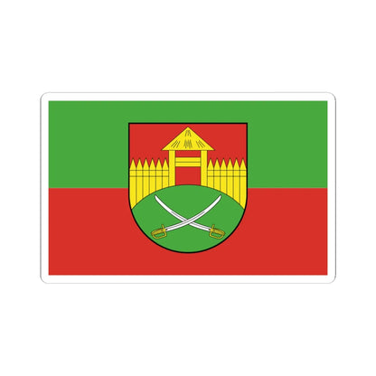 POL gmina Sonsk flag (Poland) STICKER Vinyl Kiss-Cut Decal 3 Inch White - The Sticker Space