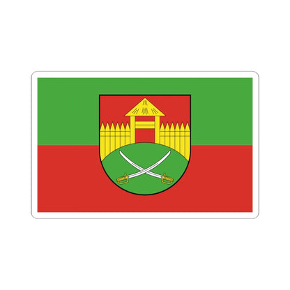 POL gmina Sonsk flag (Poland) STICKER Vinyl Kiss-Cut Decal 6 Inch White - The Sticker Space