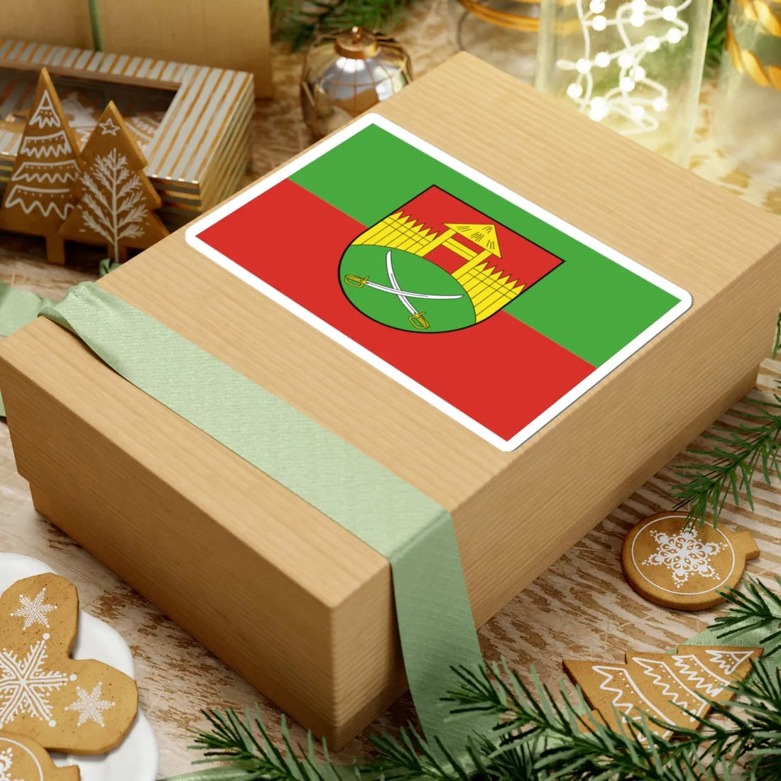 POL gmina Sonsk flag (Poland) STICKER Vinyl Kiss-Cut Decal - The Sticker Space