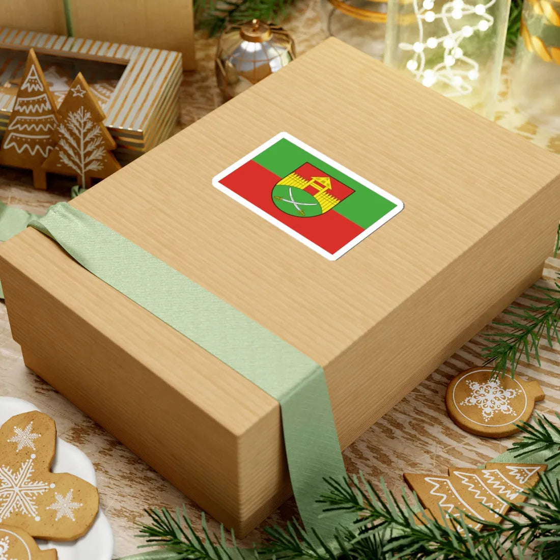 POL gmina Sonsk flag (Poland) STICKER Vinyl Kiss-Cut Decal - The Sticker Space