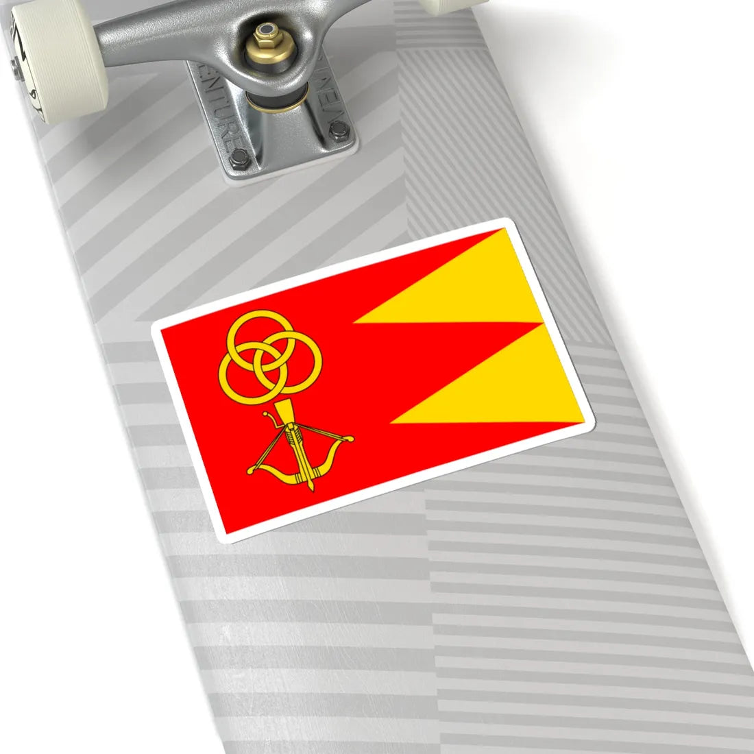 POL gmina Strzelce flag (Poland) STICKER Vinyl Kiss-Cut Decal - The Sticker Space