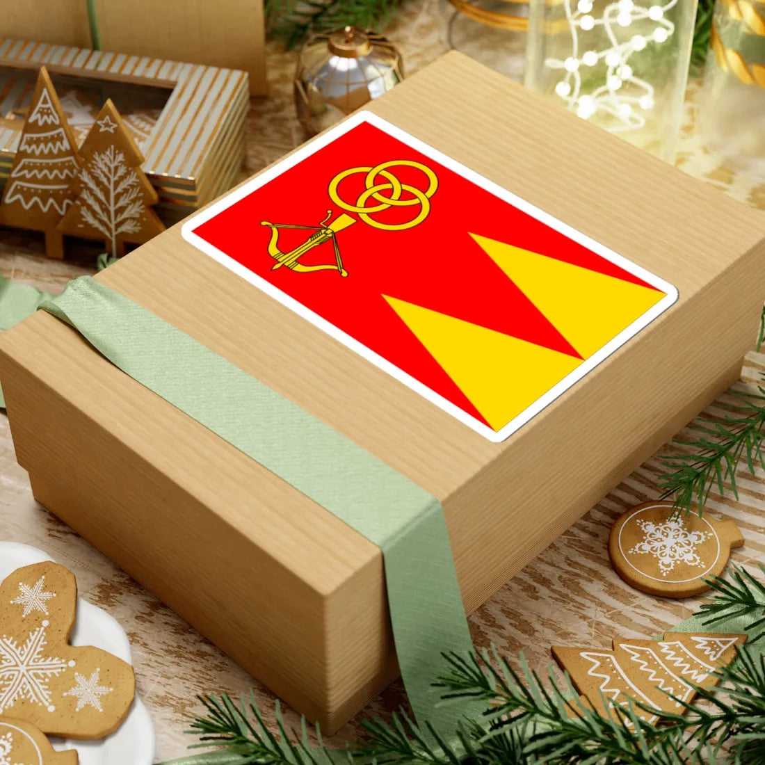 POL gmina Strzelce flag (Poland) STICKER Vinyl Kiss-Cut Decal - The Sticker Space