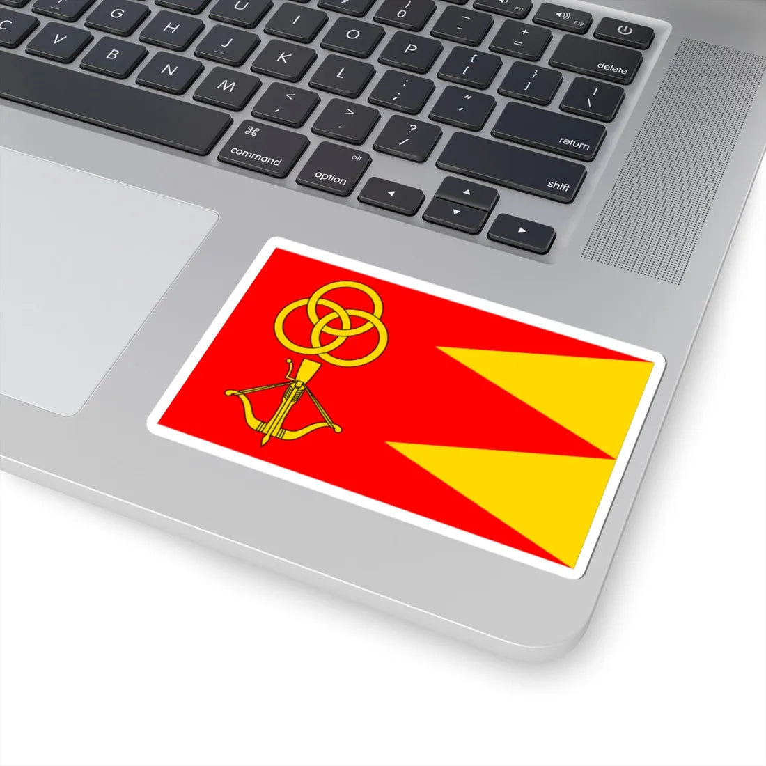 POL gmina Strzelce flag (Poland) STICKER Vinyl Kiss-Cut Decal - The Sticker Space