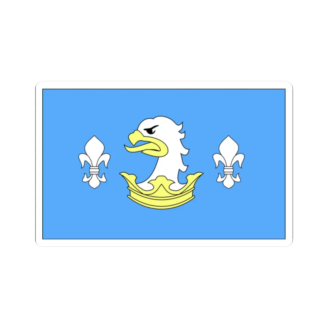 POL gmina Swiekatowo flag (Poland) STICKER Vinyl Kiss-Cut Decal 2 Inch White - The Sticker Space